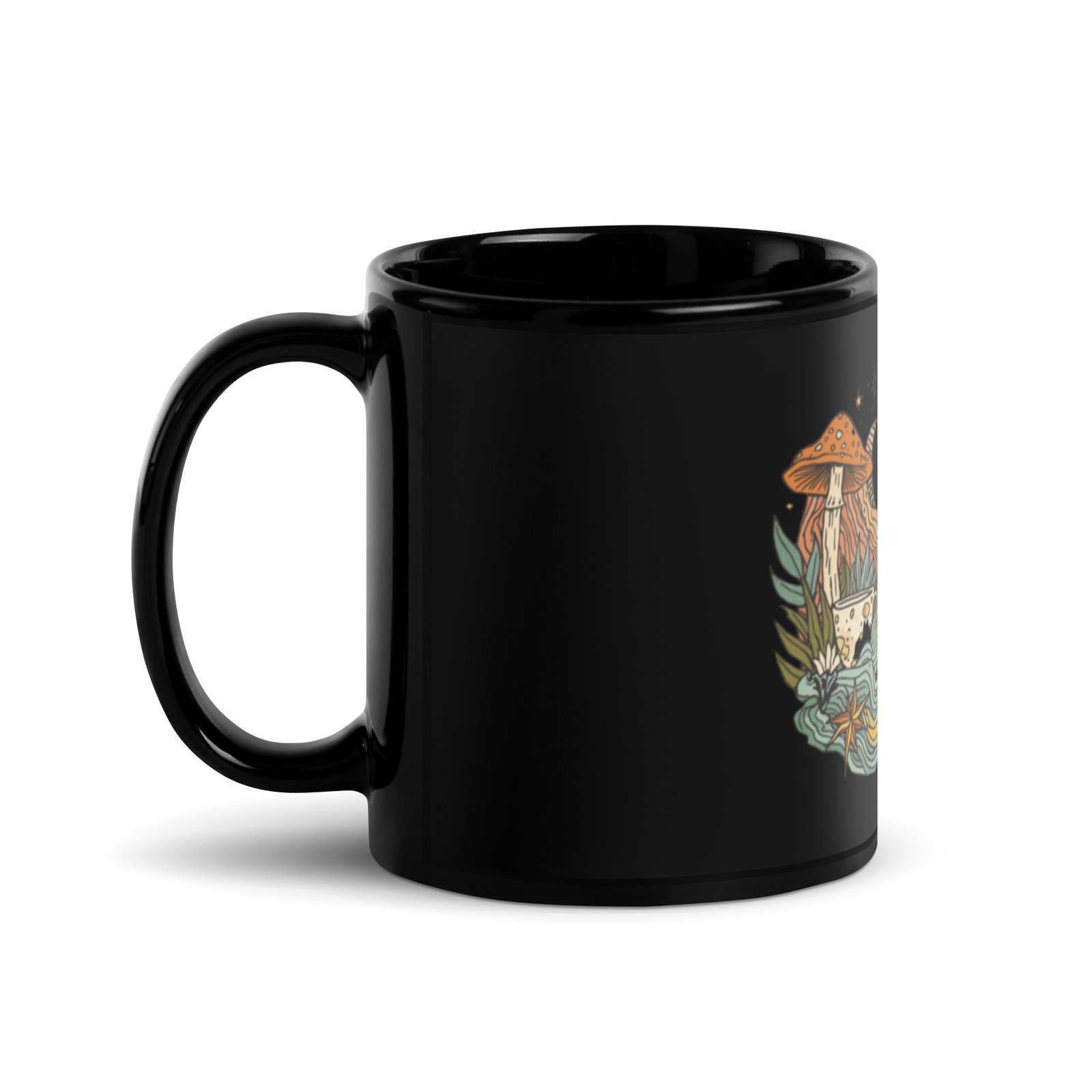 cosmo vibes black glossy mug cosmo vibes black glossy mug