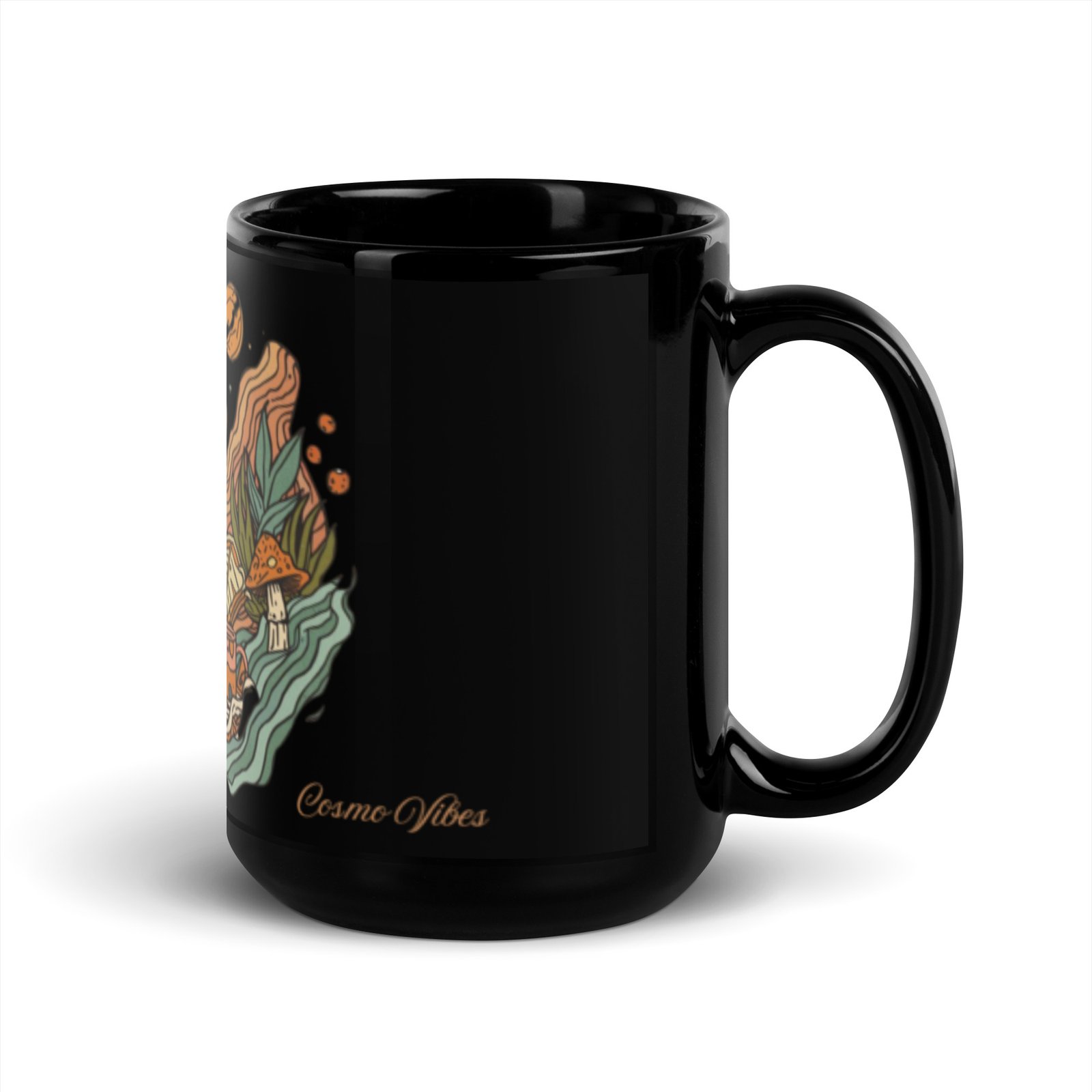 cosmo vibes black glossy mug cosmo vibes black glossy mug