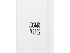 cosmo vibes white minimalist style hardcover journal